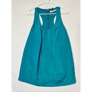 Reiss Women’s Turquoise Raceback Flowy Tank, size 6
